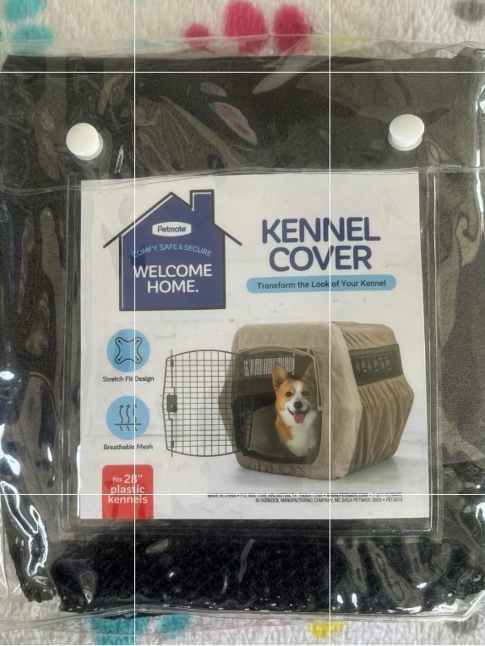 Petmate Kennel Cover in Black for 28" crate NEW